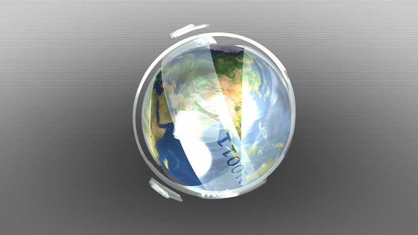 Earth inside futuristic shell