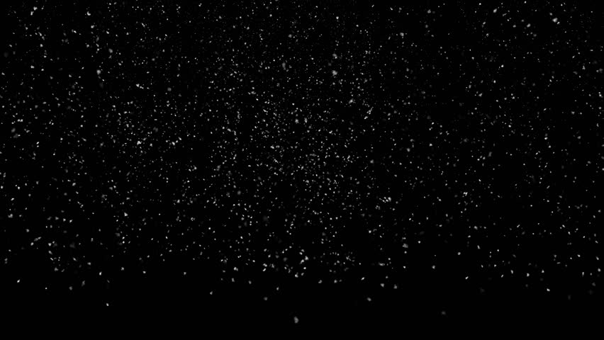 Christmas winter snowfall falling on ground.