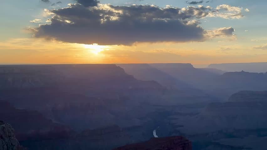 Sunset over Grand Canyon, Arizona, USA