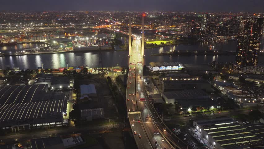 Aerial View Of Melbourne Cityscape, Australia
