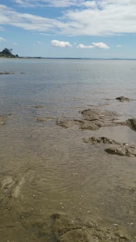 :
Rocky shoreline with natural tidal pools and calm seawater, creating a peaceful coastal landscape with textured rocks and a distant horizon.Rocky shore, tidal pool and coastal landscape. 