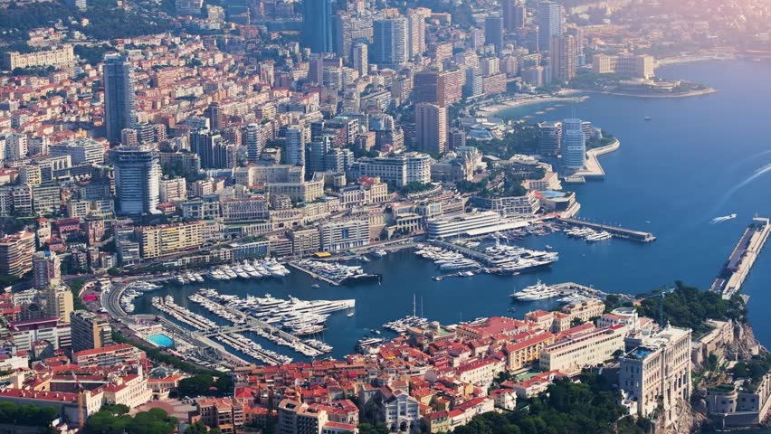 Stunning aerial perspective of Monaco