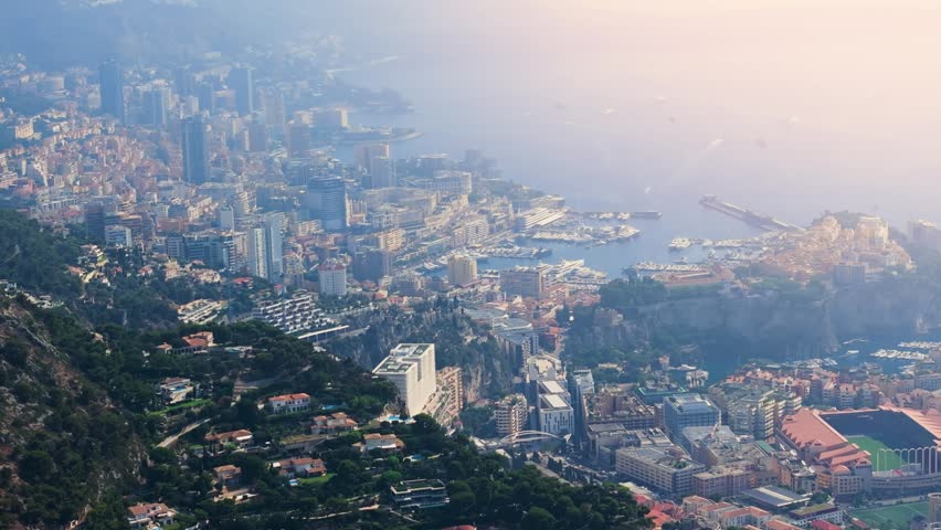 Breathtaking aerial view of Monaco