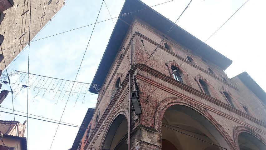 The Old Town of city of Bologna, Italy