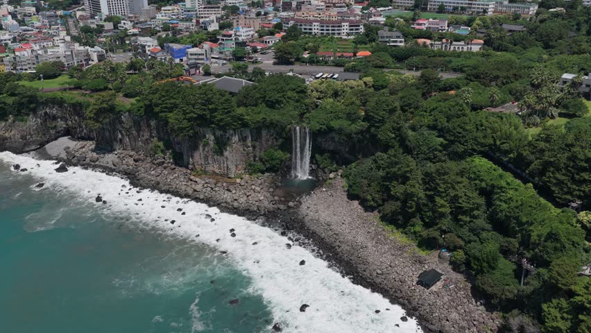 Seogwipo Waterfall Fishing - Jeju Island - South Korea