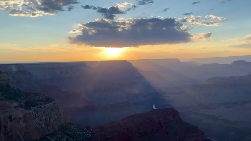 Sunset over Grand Canyon, Arizona, USA