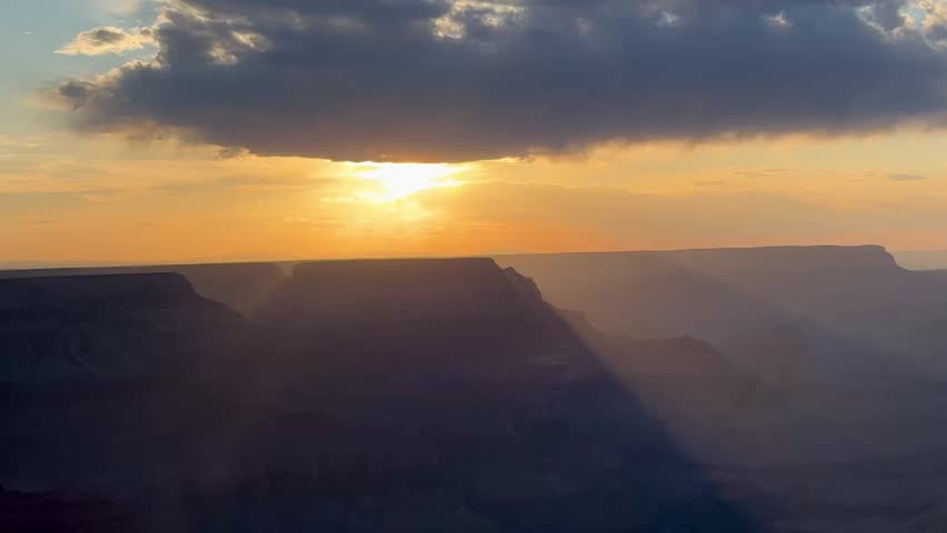 Sunset over Grand Canyon, Arizona, USA