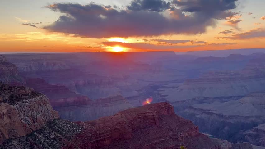 Sunset over Grand Canyon, Arizona, USA