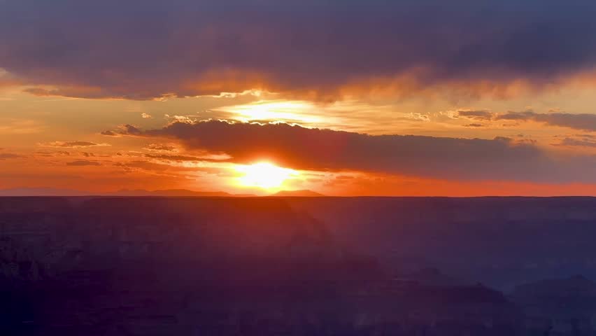 Sunset over Grand Canyon, Arizona, USA