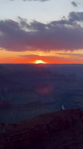 Sunset over Grand Canyon, Arizona, USA