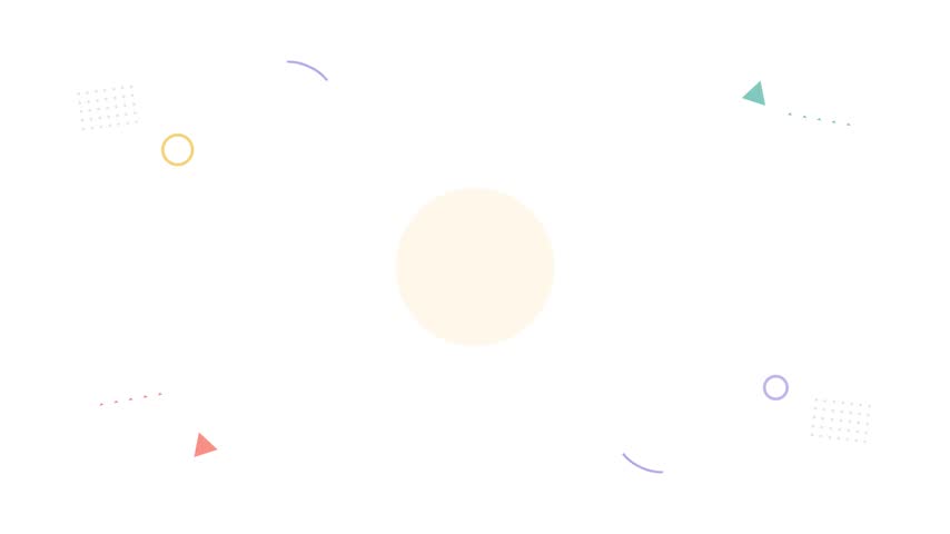 Flat memphis style motion graphic of secure credit card payment.