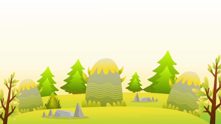 mountainous landscape with green trees and rocky hill scenery
