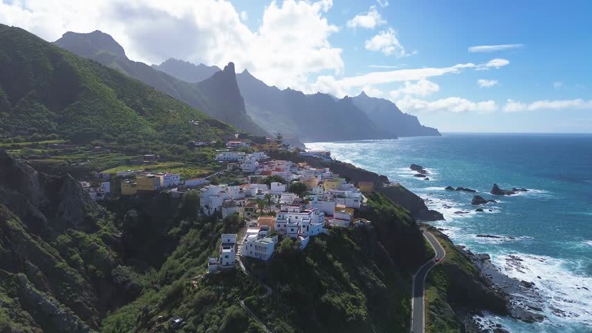 wild coast of Tenerife with Anaga mountines, Tenerife, Spain
