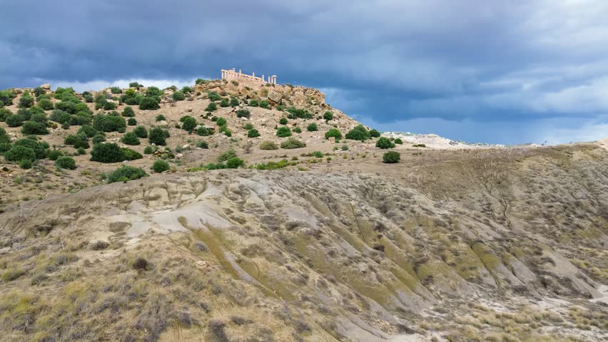 Agrigento valley with ancient greek ruins, Sicily island, Italy
