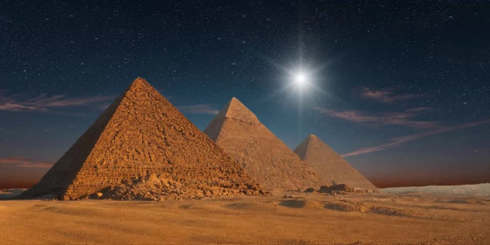 pyramid in the night sky pyramids in the night