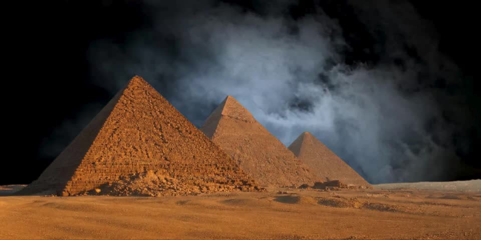 pyramid in the night sky pyramids in the night