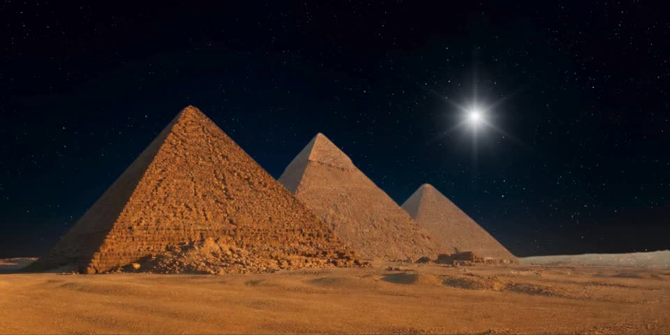 pyramid in the night sky pyramids in the night