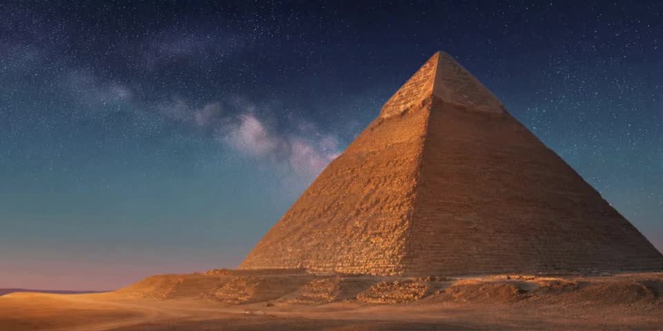 pyramid in the night sky pyramids in the night