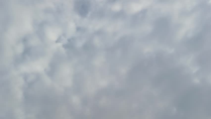 Close look at dense overcast clouds filling the sky on a overcast day.