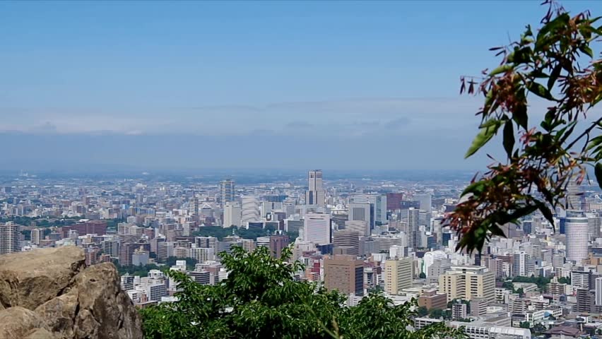 Cityscape of Sapporo, Japan.