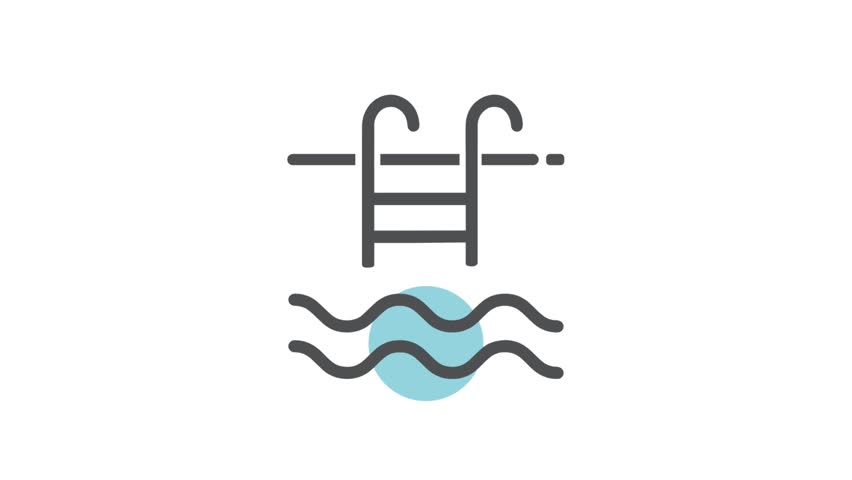 Swimming Pool, Vector, simple Icon.