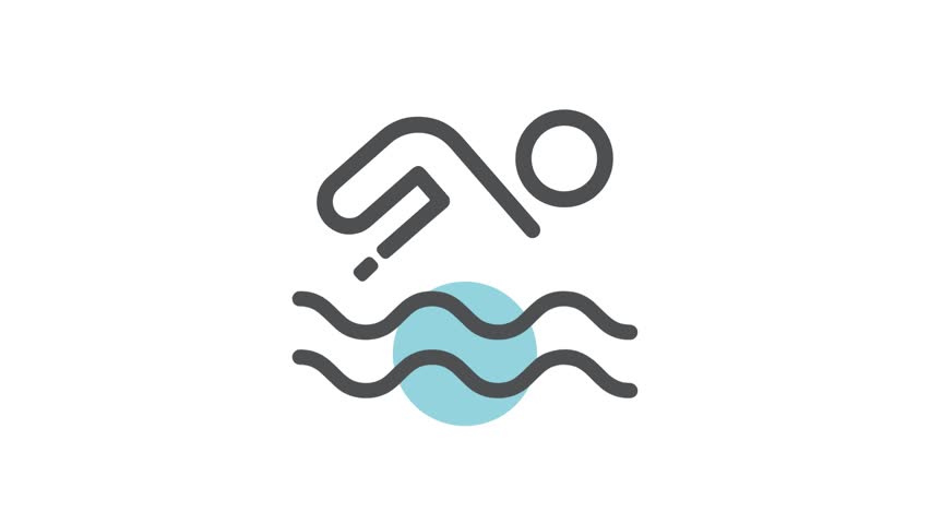 A person who swims in a pool, sea, lake. A competitive swimmer, video.