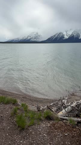 Grand Teton National Park - Scenic view of Jackson Lake from Colter Bay Lakeshore Trail