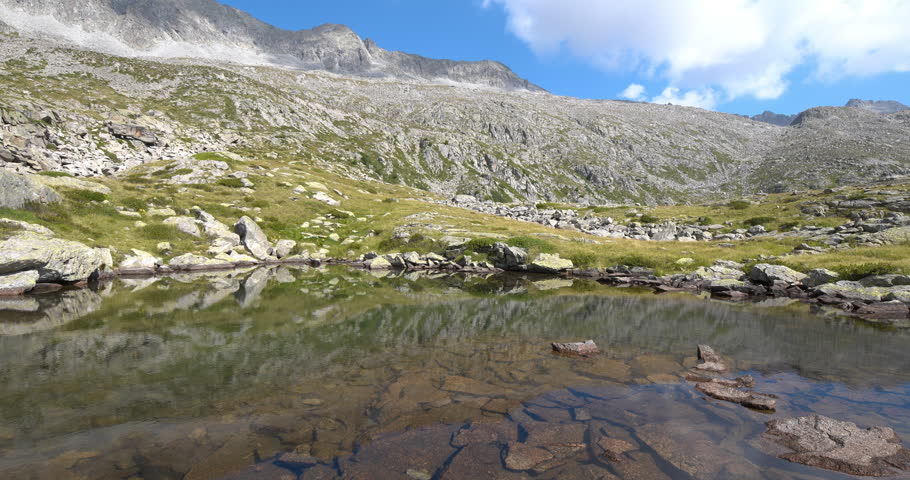 Landscape on an alpine lake