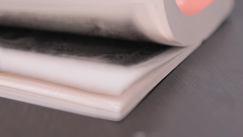 Macro View of a Book Corner.