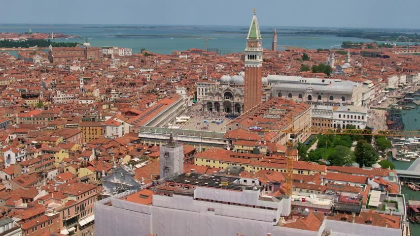 Aerial video of St. Mark