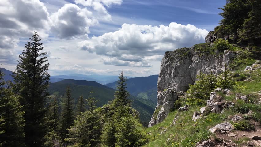 Rarau mountain nature landscape Bukovina Romania forest Europe highlands landscape