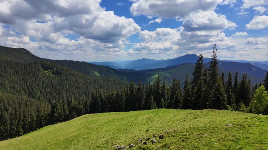 Rarau mountain Romania forest nature landscape Europe highlands travel destination landscape