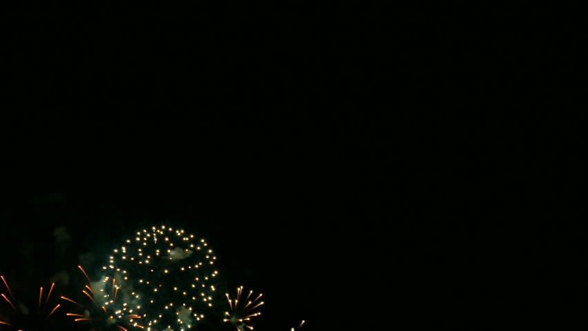 4K clip Beautiful Firework display
