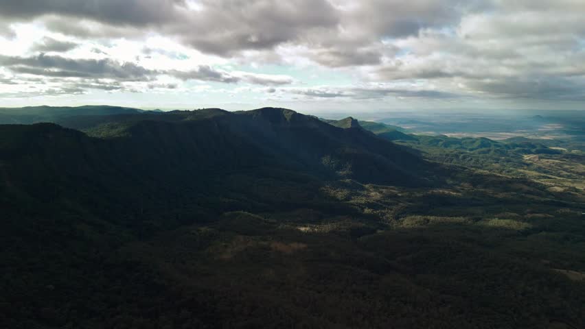 Main Range National Park aerial flyover