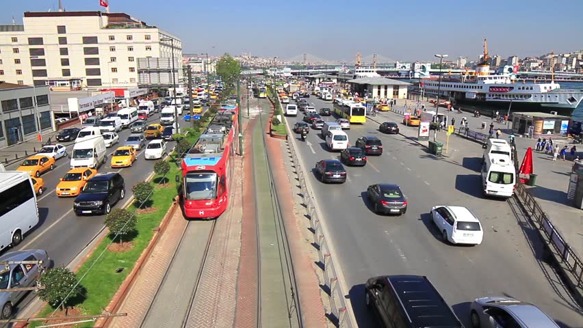 ISTANBUL - MAY 16: People in the city lose 118 hours on average stuck in traffic
