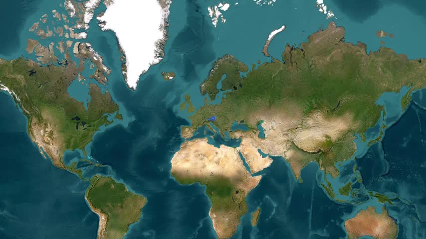 Animated map showing Austria and highlighting the location of Vienna