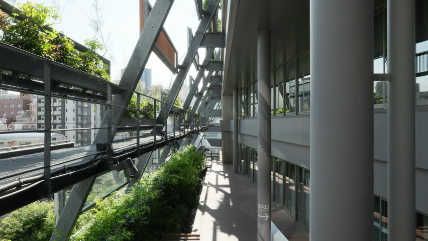 Tokyo Scene  :  Biophilic Terrace in an Environmentally Conscious Public Building Featuring a Biotope and Vertical Greenery  |  Ikebukuro, Tokyo, Japan