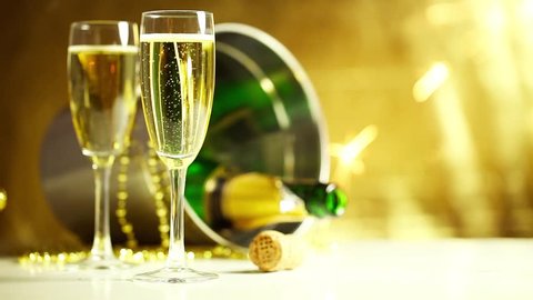 Celebration Theme Champagne Stock Footage Video (100% Royalty-free ...