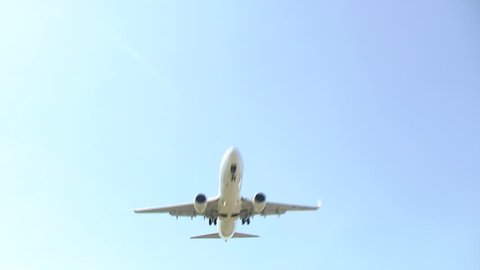 Airplane approach for landing. Find similar clips in our portfolio.