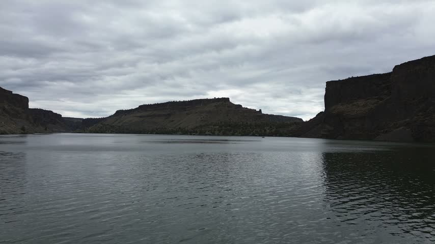 Clouds over canyon - Lake Billy Chinook - The Cove Palisades State Park, Oregon