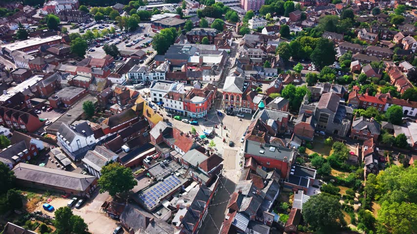 Drone flyover of Romsey
