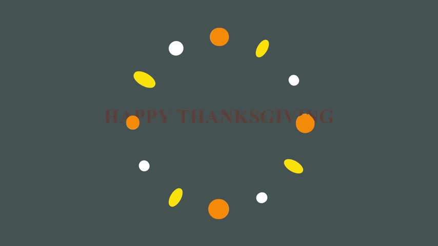 Happy thanksgiving celebration with floating autumn leaves and pumpkins