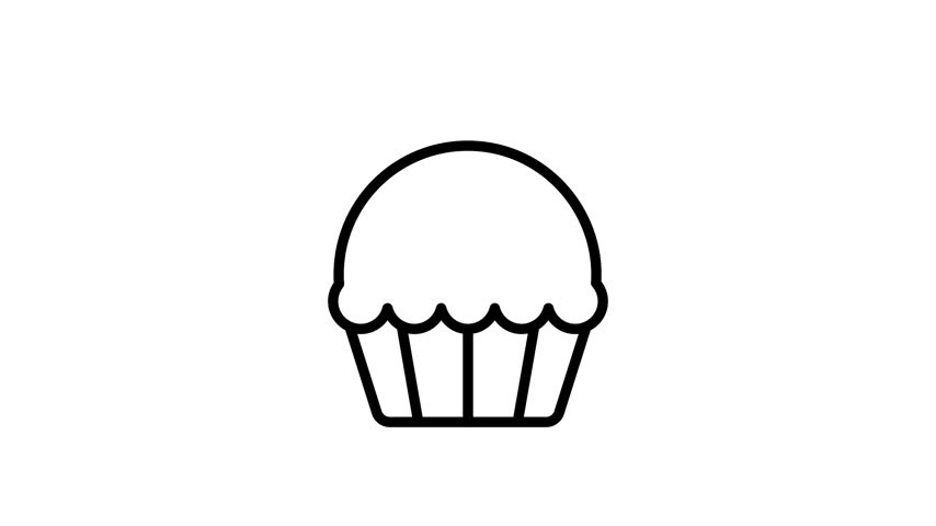 Get your hands on this amazing animated icon of cupcake, ready to use vector