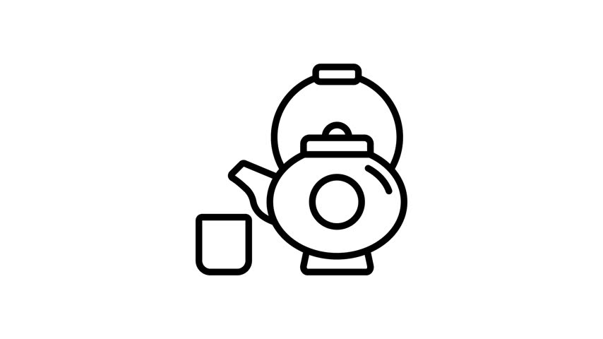 Grab this creatively designed amazing animated icon of teapot, premium vector