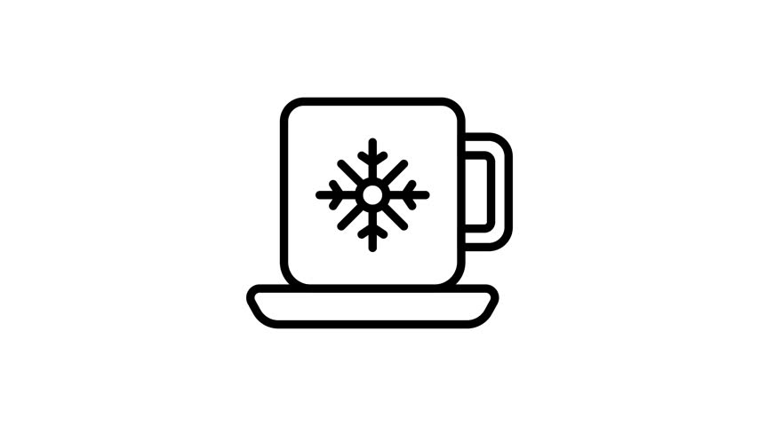A cup of cold coffee animated icon in modern style, ready to use vector