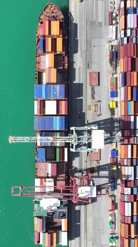 Port Of Valencia In Valencia Valence Community Spain. Busy Cargo Ships Dock And Load At A Bustling Port. Cities Of The World Landscape. Landmark Town. Valencia Valence community.