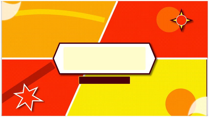Colorful Retro Pop Art Comic Style Background with Blank Central Frame and Halftone Dots
