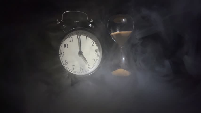 Vintage alarm showing 5 o