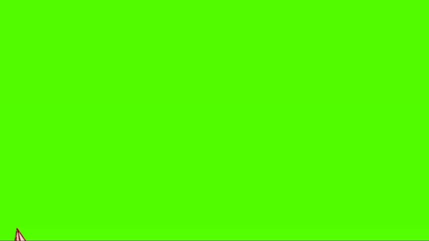 Paper plane earth art animation and background green 