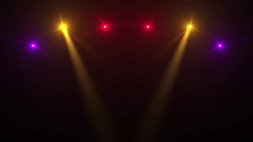 Lens flare Spotlight disco lights sparkling on theater stage concert show overlay effect on background. spot lighting VFX for party, music event, esports, studio